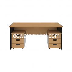 Meja Kantor Ukuran 160 - EXPO MP 160 + MP M03 +  MP M03 / Beech 